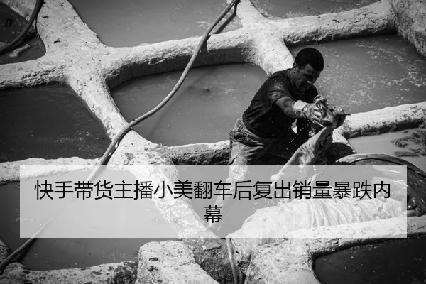 快手带货主播小美翻车后复出销量暴跌内幕